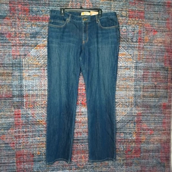Carhartt Denim - Carhartt womens dark indigo Original Fit straight leg work jeans 18x34 tall NWT